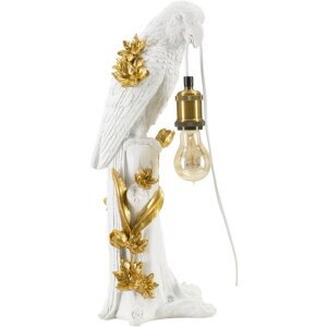 Mauro Ferretti lámpara de mesa loro E27 20x20x50,5 cm oro blanco