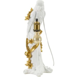 Mauro Ferretti lámpara de mesa loro E27 20x20x50,5 cm oro blanco