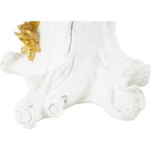 Mauro Ferretti lámpara de mesa loro E27 20x20x50,5 cm oro blanco