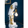 Mauro Ferretti lámpara de mesa loro E27 20x20x50,5 cm oro blanco