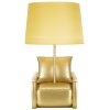 Mauro Ferretti lámpara de mesa de mediados de siglo E27 26x46 cm oro