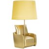 Mauro Ferretti lámpara de mesa de mediados de siglo E27 26x46 cm oro