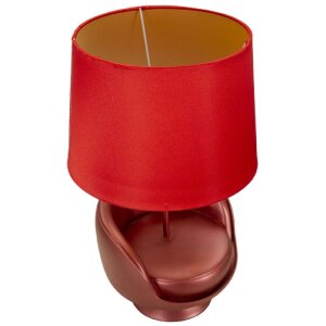 Mauro Ferretti lámpara de mesa de mediados de siglo E27 26x43 cm rojo