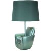 Mauro Ferretti lámpara de mesa de mediados de siglo E27 26x43 cm turquesa