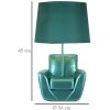 Mauro Ferretti lámpara de mesa de mediados de siglo E27 26x43 cm turquesa