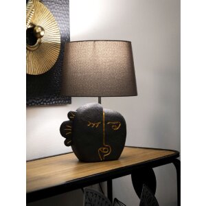 Mauro Ferretti Lámpara de mesa Tribal E27 Ø 27,5x39,5 cm marrón oro
