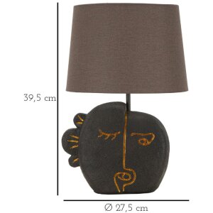 Mauro Ferretti Lámpara de mesa Tribal E27 Ø 27,5x39,5 cm marrón oro