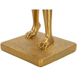Mauro Ferretti Lámpara de mesa Conejos E14 26x16x47 cm dorado blanco