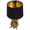 Mauro Ferretti Lámpara de mesa perro E27 26x43,8 cm dorado negro