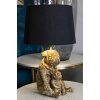 Mauro Ferretti Lámpara de mesa perro E27 26x43,8 cm dorado negro