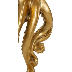 Mauro Ferretti Lámpara de mesa Pulpo E27 Ø 30,5x64,5 cm dorado blanco
