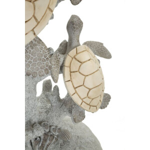 Mauro Ferretti Lámpara de mesa Tortuga E27 Ø 30,5x63,5 cm blanco gris