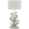 Mauro Ferretti Lámpara de mesa Tortuga E27 Ø 30,5x63,5 cm blanco gris