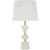 Mauro Ferretti Lámpara de mesa Caserta Ø 30x57 cm blanco oro