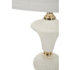 Mauro Ferretti Lámpara de mesa Caserta Ø 30x57 cm blanco oro
