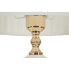 Mauro Ferretti Lámpara de mesa Caserta Ø 30x57 cm blanco oro