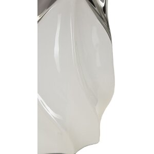 Mauro Ferretti Lámpara de mesa Shiney E27 Ø 30x51 cm blanco plata