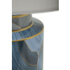 Mauro Ferretti Lámpara de mesa Elegancia Cerámica E27 40x64 cm azul