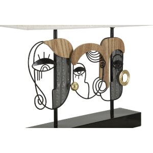 Mauro Ferretti Lámpara de mesa Pikassy Plus E27 50x17,8x45 cm multicolor