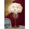 Mauro Ferretti Lámpara de mesa Diamon E27 Ø 30x55 cm blanco oro