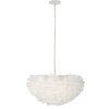 Mauro Ferretti Lámpara de techo pluma E27 Ø 60x30 cm blanco
