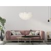 Mauro Ferretti Lámpara de techo pluma E27 Ø 60x30 cm blanco