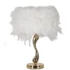 Mauro Ferretti Lámpara de mesa Cart E27 Ø 25x47 cm blanco dorado