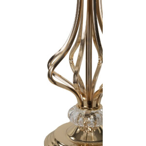 Mauro Ferretti Lámpara de mesa Tarty E27 Ø 25x54 cm blanca oro