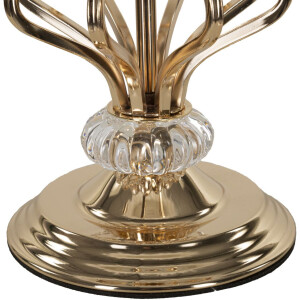 Mauro Ferretti Lámpara de mesa Tarty E27 Ø 25x54 cm blanca oro