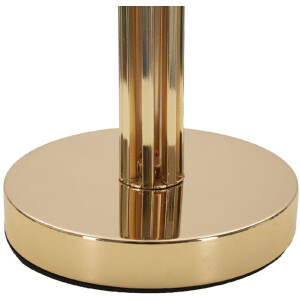 Mauro Ferretti Lámpara de mesa Slimmy E27 Ø 28x53 cm blanco oro