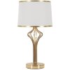 Mauro Ferretti Lámpara de mesa Slimmy E27 Ø 28x53 cm blanco oro