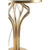 Mauro Ferretti Lámpara de mesa Slimmy E27 Ø 28x53 cm blanco oro