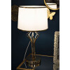 Mauro Ferretti Lámpara de mesa Slimmy E27 Ø 28x53 cm blanco oro