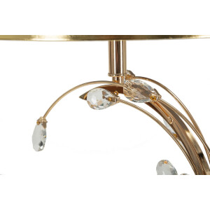 Mauro Ferretti Lámpara de mesa Bruxelles E27 Ø 36x65 cm negro dorado