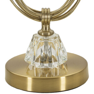 Mauro Ferretti Lámpara de mesa Versailles E27 Ø 36x60 cm blanco oro