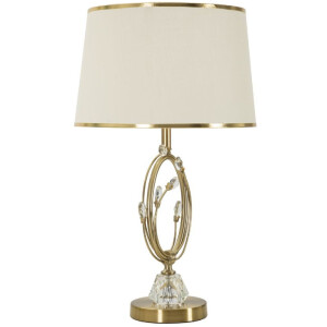 Mauro Ferretti Lámpara de mesa Versailles E27 Ø 36x60 cm blanco oro