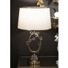 Mauro Ferretti Lámpara de mesa Versailles E27 Ø 36x60 cm blanco oro