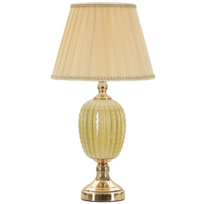 Mauro Ferretti Lámpara de mesa Lot E27 Ø 30x55 cm dorado crema