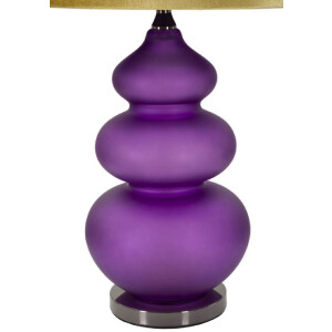 Mauro Ferretti Lámpara de mesa Milva Drei E27 Ø 40x70 cm violeta amarilla