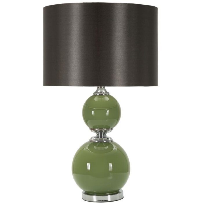 Mauro Ferretti Lámpara de mesa Eva Dos E27 Ø 38x65 cm verde negro