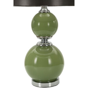 Mauro Ferretti Lámpara de mesa Eva Dos E27 Ø 38x65 cm verde negro