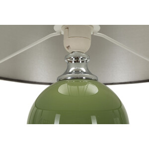 Mauro Ferretti Lámpara de mesa Eva Dos E27 Ø 38x65 cm verde negro