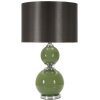 Mauro Ferretti Lámpara de mesa Eva Dos E27 Ø 38x65 cm verde negro