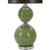 Mauro Ferretti Lámpara de mesa Eva Dos E27 Ø 38x65 cm verde negro