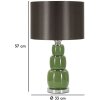 Mauro Ferretti Eva Tres Lámpara Mesa Verde Negro Ø32.5x55cm E27 40W