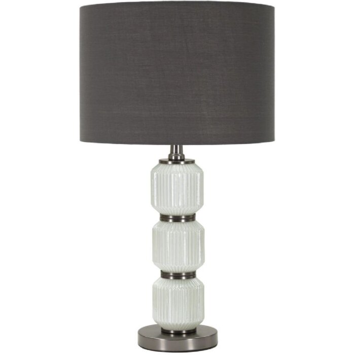 Mauro Ferretti Helle Tres Lámpara Mesa Blanco Gris Ø32.5x57cm E27 40W