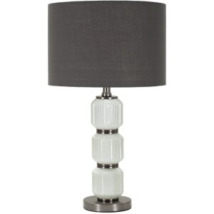 Mauro Ferretti Helle Tres Lámpara Mesa Blanco Gris Ø32.5x57cm E27 40W