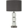 Mauro Ferretti Helle Tres Lámpara Mesa Blanco Gris Ø32.5x57cm E27 40W