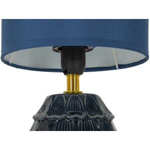 Mauro Ferretti Lámpara de noche Pigny E14 Ø 15x30,5 cm azul