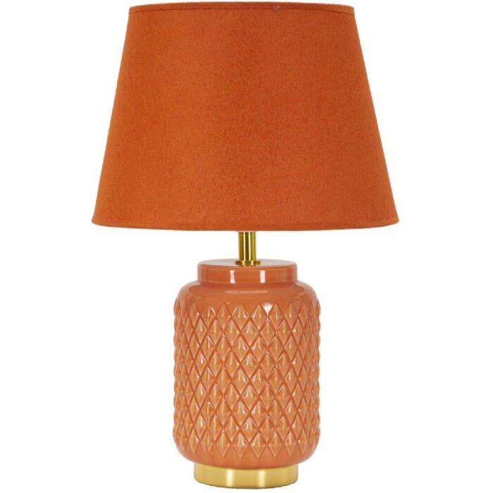 Mauro Ferretti Lámpara de mesa cuadrada E27 28x44 cm naranja